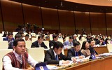 Đại biểu Quốc hội tra cứu tài liệu qua máy tính bảng